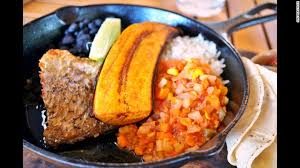Plate of food known as a "Casado" in Costa Rica