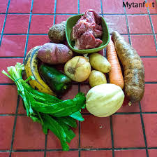 Typical vegetables used in Olla de Carne