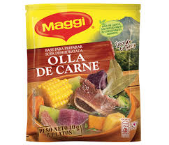 Maggi brand Olla de Carne package of spices