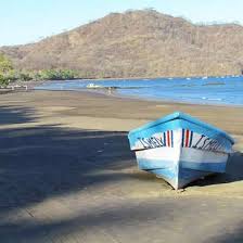 Fishing boat on the beach of Playas del Coco Costa Rica