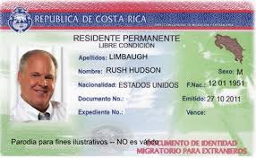 Example of a Costa Rica cedula given to legal foreign residents