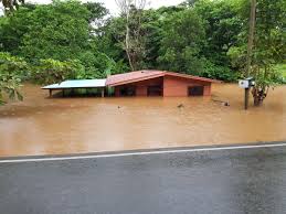 Flooded home in Costa Rica