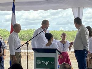 Officials announce the Nya development in Costa Rica