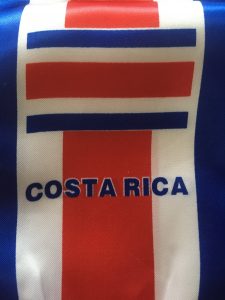 Costa Rica flag decoration for independence day