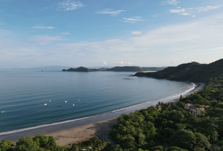View of Playa Hermosa in Costa Rica from a residential development