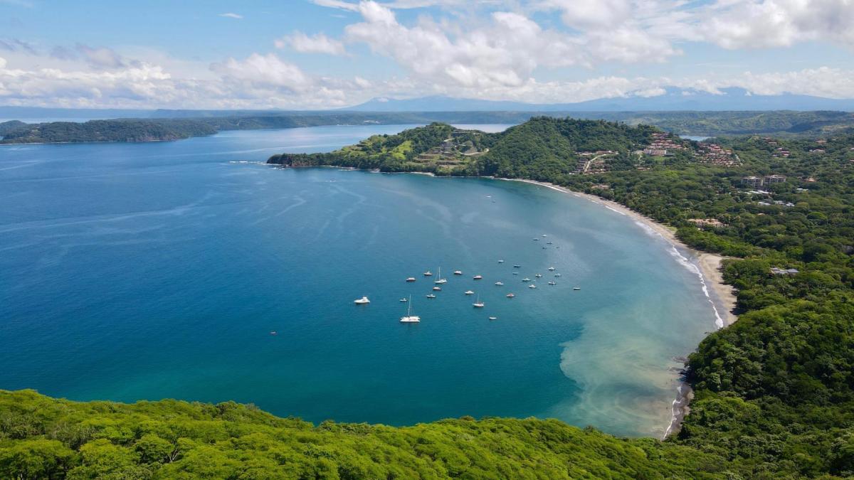 Aerial view of Playa Hermosa in Costa Rica